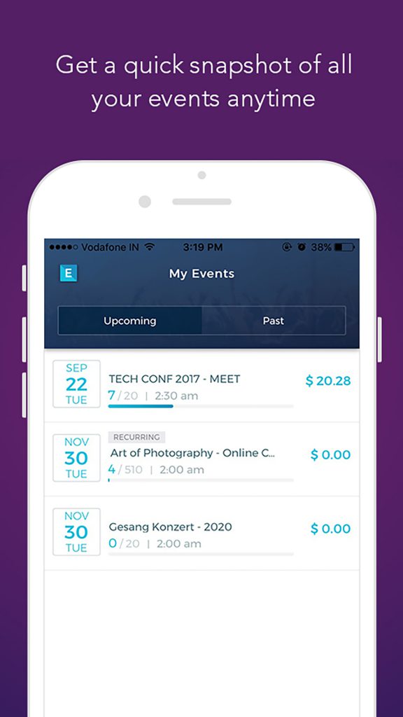Event mobile apps